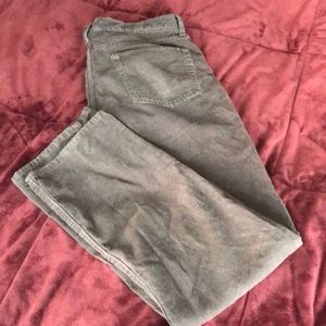 Men’s gray corduroy pants